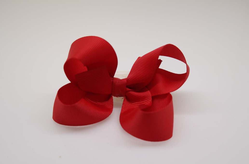 Large pinwheel hair Bow with colors  Red